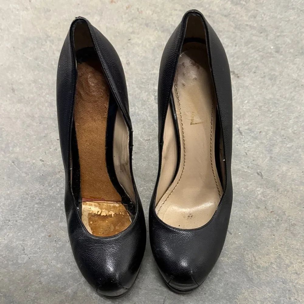 Yves Saint Laurent Platform Black Heels